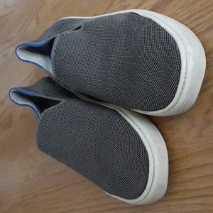 Rothys The Original Slip On Sneaker Womens 8.5 Light Gray Knit Upper